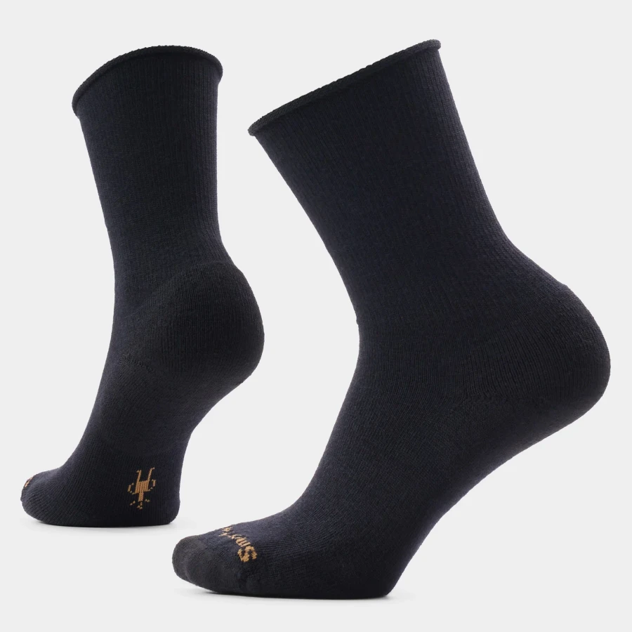 WOMEN'S EVERYDAYROLL TOP CREW SOCKS BLACK SW003157001(SW003157001)