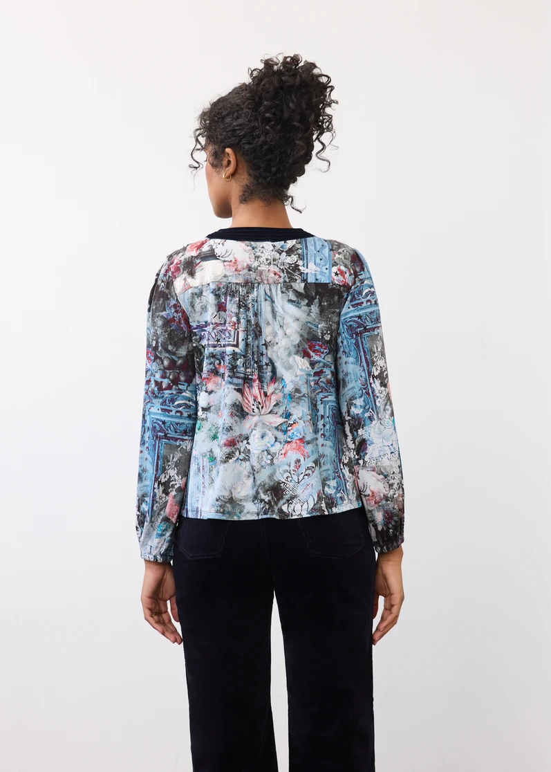 LS V-NECK TOP PRINT 3875153(3875153)
