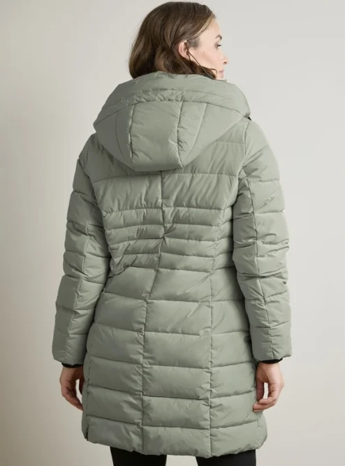 3/4 ZIP HOOD POLYFILL COAT 2471