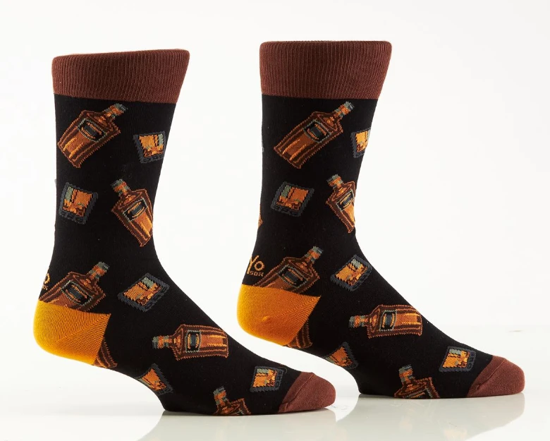 MENS CREW SOCK BOURBON