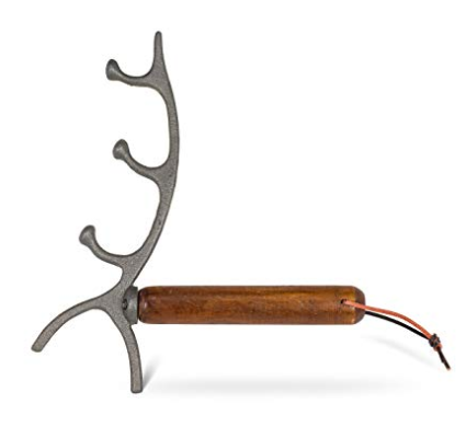 BBQ LID OPENER W/WOOD HANDLE 27-IRONAGE-371