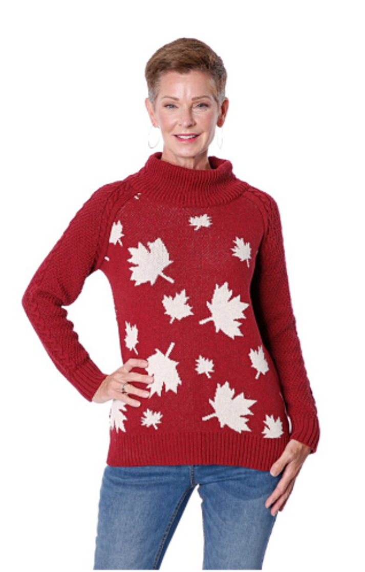 NORTHERN LEAVES PULLOVER - CC(85145)