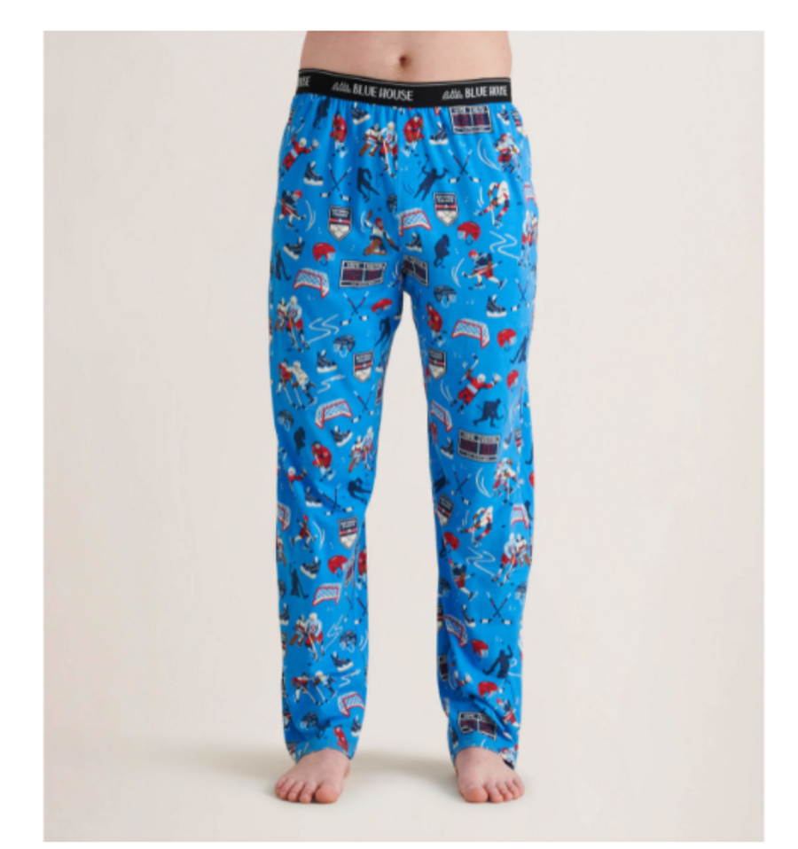 Target Boys Blue Brown Gingerbread Ninjas Candy Canes Fleece Pajama Pants  XS 4-5