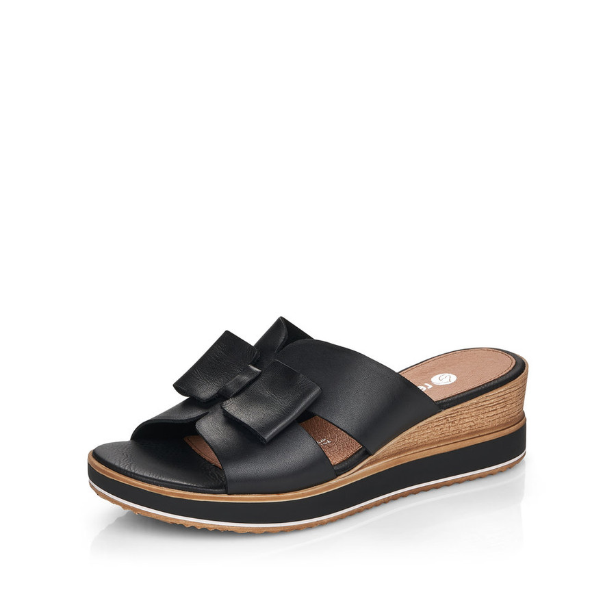 SLIDE SANDAL BOW BLACK D6456-00
