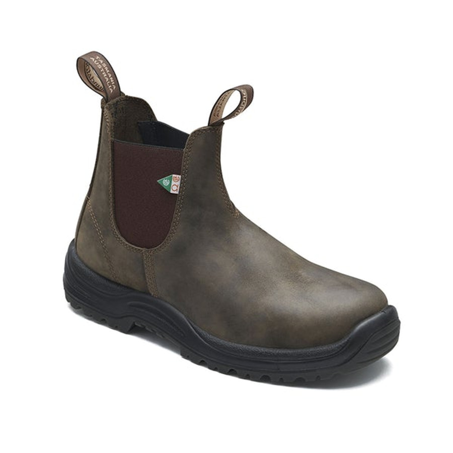 Blundstone 180 - Work & Safety Boot Waxy Rustic Brown (sizing 7.5 to 13 AUS)