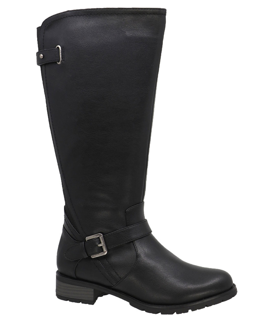 QUEENS03WP WIDE CALF RIDER TALL BOOT