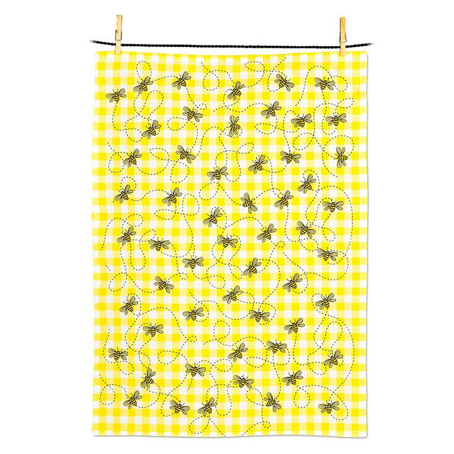 GINGHAM&BEES TEA TOWEL 56KTDM13(56KTDM13)