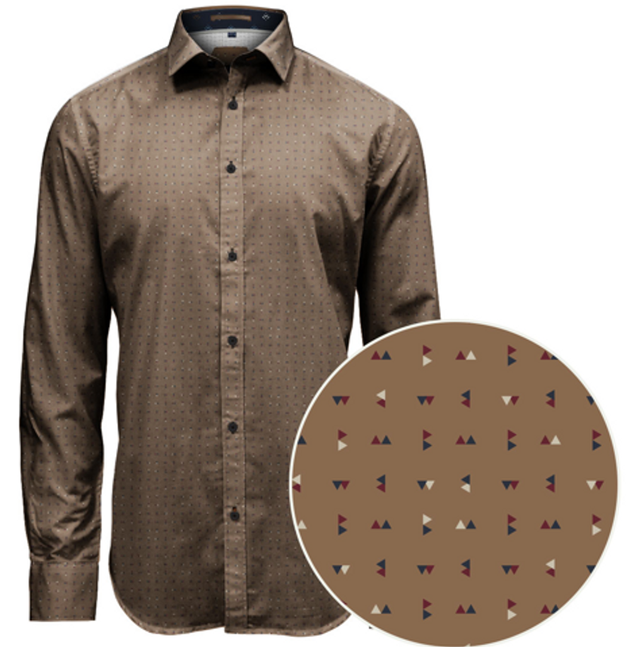 LS POLY/COTTON ALL OVER PRINT SHIRT 7164168