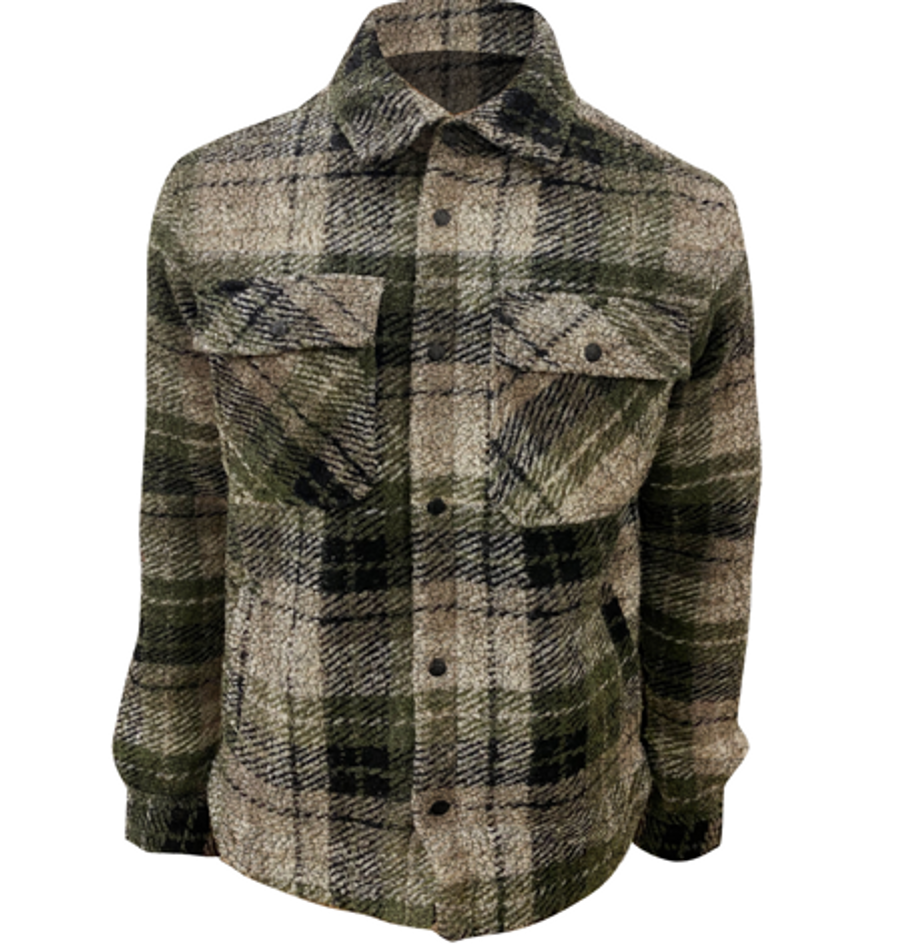 SHERPA PLAID SNAP OVERSHIRT 7164593