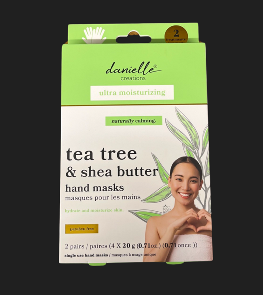 2PC DANIELLE HAND MASK TEA TREE D78969TT