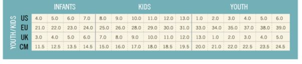 keen shoe sizing