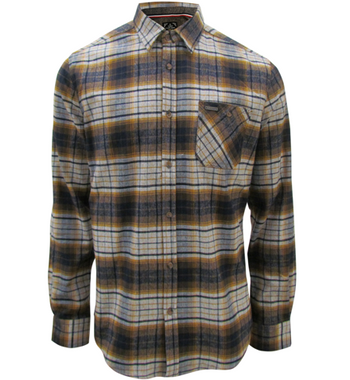 LS LT BRUSH FLANNEL CHECK SHIRT 7164535 - Brock's