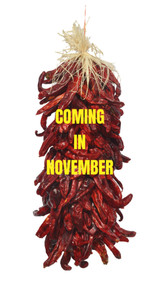 The ristra measurement is only the chile portion.  There is an additional 5" - 7"  of string above the ristra that is used for hanging it.