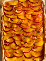 Honey & Thyme Peach Tart