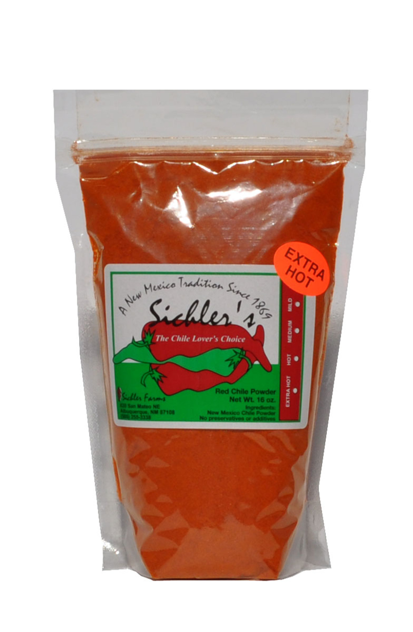 Sichlers New Mexico Red Chile Powder - 1 LB Bag