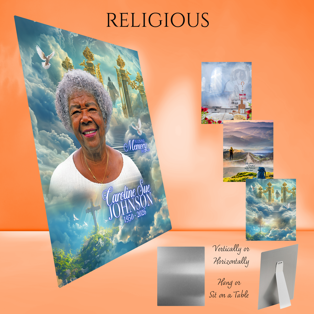 Religous Design Panel Design Religious Theme Photo Panel - Woven Remembrance
