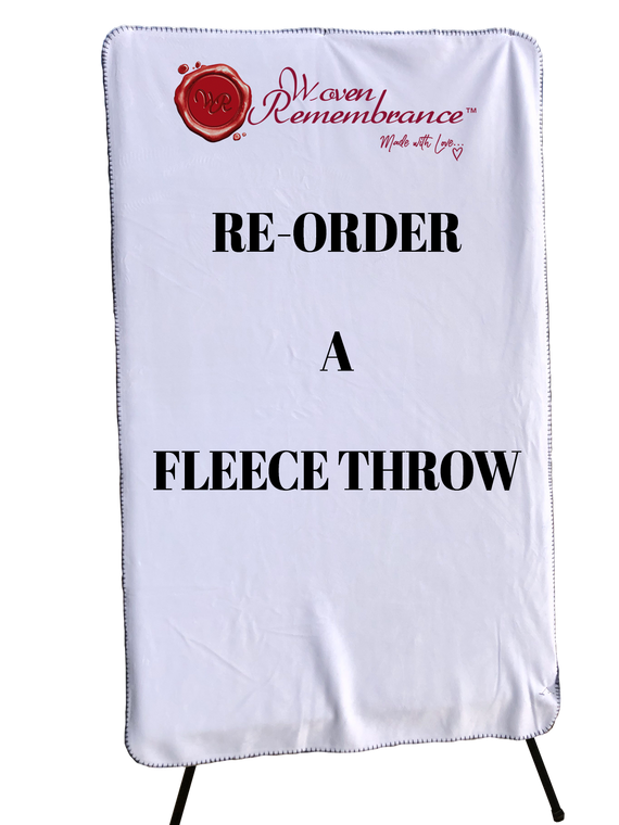 Re-Order Fleece Throw 
