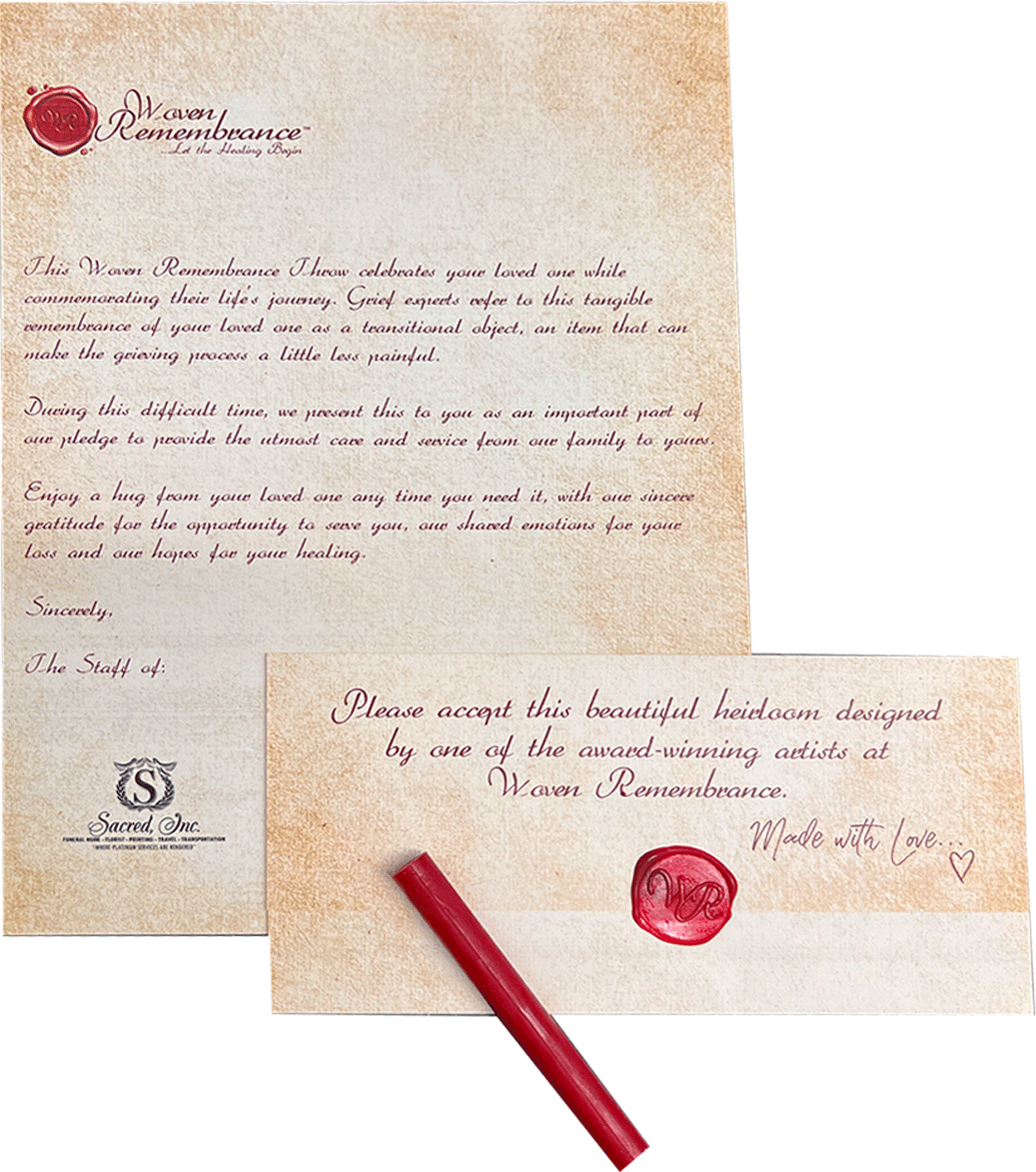 Woven Remembrance Letter W