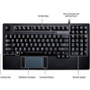 Adesso Touchpad Keyboard with Rackmount AKB-425UB-MRP