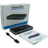 VisionTek VT200 USB-C Portable Dock - Dual Display - 100W Power Passthrough 901226