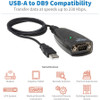 Tripp Lite by Eaton Keyspan USB to Serial Adapter - USB-A Male to DB9 RS232 Male, 3 ft. (0.91 m), TAA USA-19HS