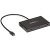 StarTech.com 3-Port USB-C Multi-Monitor Adapter, Type-C to 3x HDMI MST Hub, Triple 1080p HDMI Laptop Display Extender / Splitter, Windows MSTCDP123HD