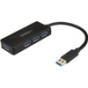 StarTech.com 4 Port USB 3.0 Hub SuperSpeed 5Gbps w/ Fast Charge - Portable USB 3.2 Gen 1 (5Gbps) Type-A Laptop/Desktop Hub - USB Bus/Self Powered ST4300MINI