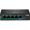 TRENDnet 5-Port Gigabit PoE+ Switch, 32W PoE Power Budget, 10Gbps Switching Capacity, IEEE 802.1p QoS, DSCP Pass-Through Support, Fanless, Wall Mountable, Lifetime Protection, Black, TPE-TG52 TPE-TG52