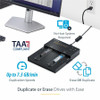 StarTech.com Standalone Dual Bay M.2 SATA/NVMe Duplicator/Eraser, HDD/SSD Cloner/Wiper, M.2 PCIe/AHCI, Hard Drive Sanitizer/Copier, TAA SM2DUPE11
