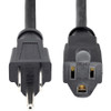 StarTech.com Power Extension Cable - 125V AC - 15A - 6ft - Black PAC1016