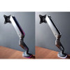 SIIG Premium Single Monitor Arm Desk Mount with Gaming RGB Lighting CE-MT3J11-S1