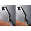 SIIG Premium Single Monitor Arm Desk Mount with Gaming RGB Lighting CE-MT3J11-S1
