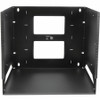 StarTech.com 2-Post 8U Open Frame Wall Mount Network Rack with Built-in Shelf and Adjustable Depth, Computer Rack for IT Equipment, TAA~ WALLSHELF8U