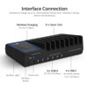 SIIG 10-Port USB-A/C & Wireless Charging Station - 150W AC-PW1R11-S1