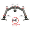 SIIG Dual Arm Pole Multi-Angle Replaceable Articulating Monitor Desk Mount - 14" to 30" CE-MT3E11-S1