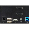 StarTech.com 2 Port Triple Monitor DisplayPort KVM Switch 4K 60Hz UHD HDR, DP 1.2 KVM Switch, 2-Pt USB 3.0 Hub, 4x USB HID, Audio, Hotkey SV231TDPU34K