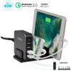 SIIG 5-Port Smart USB Charger plus Organizer Bundle with QC3.0 & USB-C - Black AC-PW1714-S1