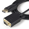 StarTech.com 3ft (1m) DisplayPort to VGA Cable, Active DisplayPort to VGA Adapter Cable, 1080p Video, DP to VGA Monitor Converter Cable DP2VGAMM3B