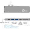 SIIG Thunderbolt 3 USB-C Hub HDMI with Card Reader & PD Adapter - Space Gray JU-TB0512-S1