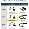 StarTech.com USB 3.1 (10Gbps) Adapter Cable for 2.5" SATA SSD/HDD Drives USB312SAT3CB