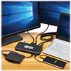 Tripp Lite by Eaton USB-C Dock, Triple Display - 4K 60 Hz HDMI/DisplayPort, USB 3.x Gen 2 (10Gbps), USB-A/USB-C Hub, GbE, 85W PD Charging, Black U442-DOCK8-B