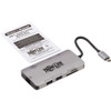 Tripp Lite by Eaton USB-C Dock - 4K HDMI, USB 3.x (5Gbps), USB-A/C Hub Ports, GbE, Memory Card, 100W PD Charging U442-DOCK5-GY
