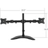 SIIG Articulated Freestanding Dual Monitor Desk Stand - 13"-27" CE-MT1U12-S1