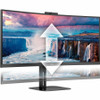 AOC CU34V5CW 34" Class Webcam UW-QHD Curved Screen LED Monitor - 21:9 - Black CU34V5CW