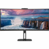 AOC CU34V5CW 34" Class Webcam UW-QHD Curved Screen LED Monitor - 21:9 - Black CU34V5CW