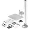 StarTech.com Single Monitor Stand, For up to 34" (30.9lb/14kg) VESA Mount Monitors, Works with iMac / Apple Cinema Displays, Steel, Silver ARMPIVSTND