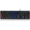 Adesso RGB Programmable Mechanical Gaming Keyboard with Detachable Magnetic Palmrest AKB-650EB