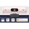 Logitech BRIO 500 Webcam - 4 Megapixel - 60 fps - Rose - USB Type C 960-001432