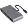 StarTech.com Thunderbolt 3 Mini Dock - Portable Dual Monitor TB3 Docking Station DisplayPort 4K 60Hz - 1x USB-A, GbE - 28cm (11") Cable TB3DKM2DPL