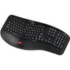 Adesso 2.4 GHz Wireless Ergonomic Trackball Keyboard WKB-3500UB